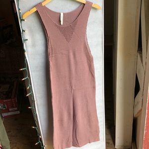 RVCA Knit Dress dusty blush mid calf length L